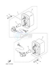 YXE700E YXE70WPXG WOLVERINE R-SPEC EPS (2MB3) drawing TAILLIGHT