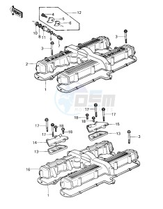 KZ 750 E (E1) drawing CYLINDER HEAD COVER -- 80 KZY 50-E1- -