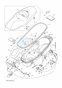 CZD300-A XMAX 300 (BBA2) drawing SEAT