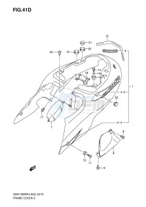 GSX1300R (E2) Hayabusa drawing FRAME COVER (MODEL K7 FOR CZZ)