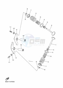 YFM90R (BD3M) drawing VALVE