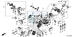 CB650FAJ CB650F 2ED drawing WIRE HARNESS