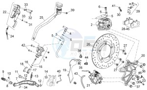 NA 850 Mana GT (AU, CN, EU, GB, IN, JP, K, USA) drawing Rear brake system