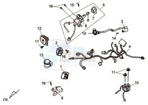 JET 4 R50 NAKED drawing WIRING HARNASS