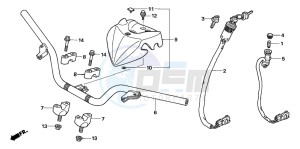 TRX90 SPORTRAX90 drawing HANDLE PIPE