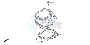 TRX450ER drawing CYLINDER (TRX450R4,5)