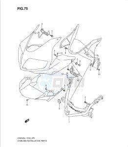 SV650/S drawing COWLING INSTALLATION PARTS