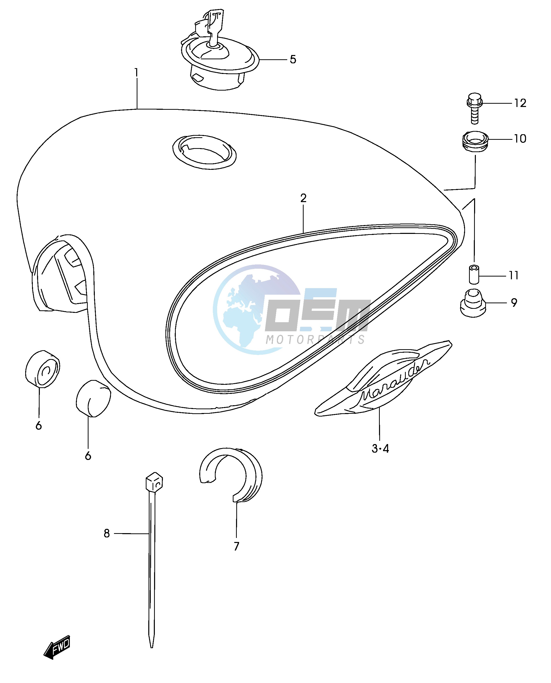 FUEL TANK (MODEL K2)