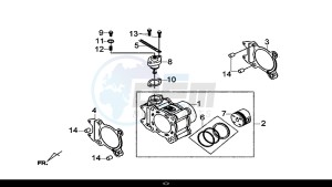 CRUISYM 300 (LV30W1-EU) (L8-M0) drawing CYLINDER SET