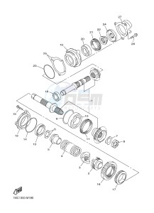 FJR1300A FJR1300A ABS (1MCG 1MCH) drawing MIDDLE DRIVE GEAR