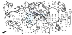 CB1300A CB1300SUPER FOUR drawing WIRE HARNESS/IGNITION COI L (CB1300S/SA)