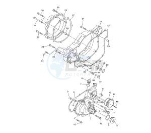 WR F 450 drawing CRANKCASE COVER