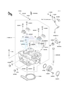 KL 650 A [KLR650] (A10-A14) [KLR650] drawing CYLINDER HEAD