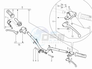 SR Motard 125 4t e3 drawing Handlebars - Master cilinder