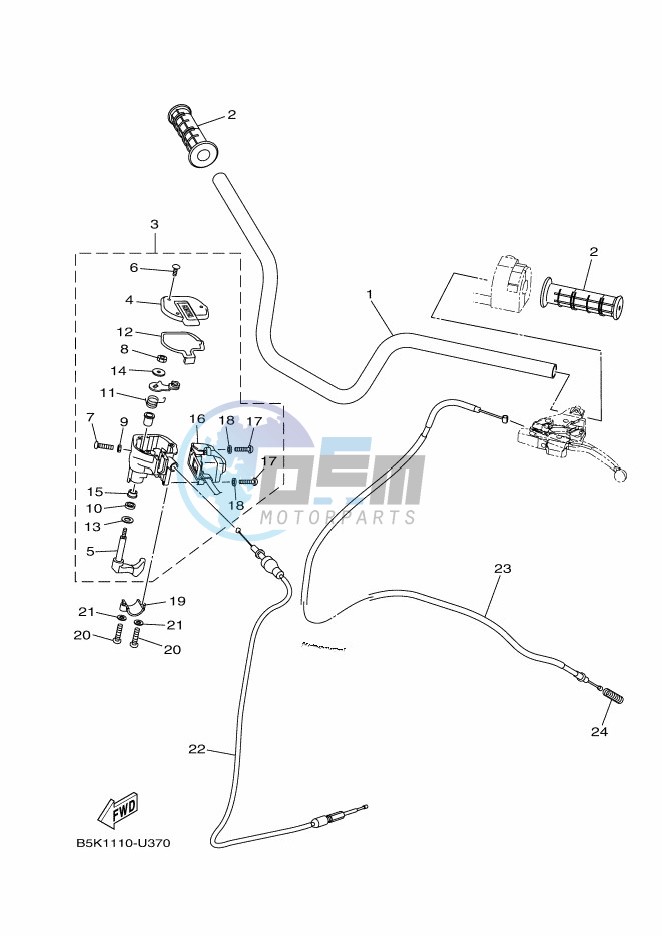 STEERING HANDLE & CABLE