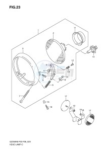 GZ250 (P3) drawing HEADLAMP