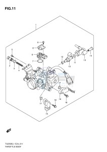 TU250X (E24) drawing THROTTLE BODY