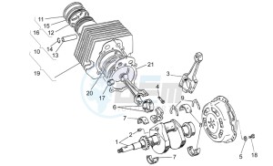 V7 Classic 750 drawing Crankshaft cpl.