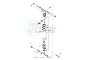 YZ F 250 drawing REAR SUSPENSION MY02