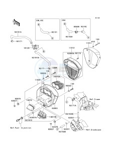 VN 2000 D [VULCAN 2000 LIMITED] (6F) D6F drawing AIR CLEANER