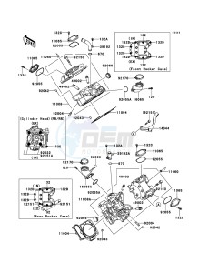 KFX700 KSV700ABF EU drawing Cylinder Head