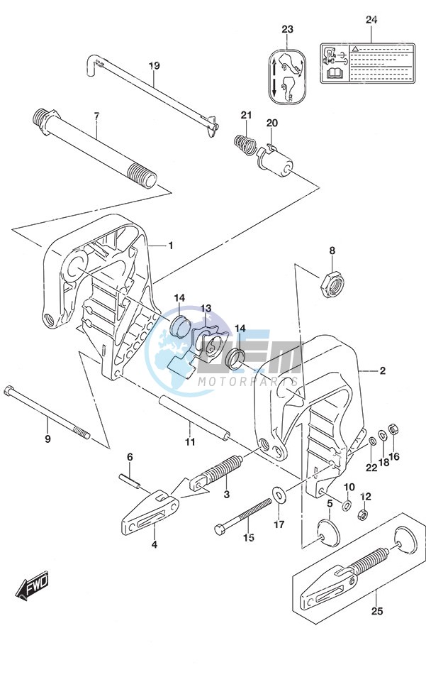 Clamp Bracket - Non-Remote Control