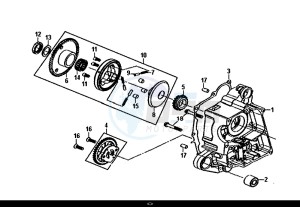 MIO 50I (25 KM/H) (FS05W1-NL) (E4) (L8-M0) drawing R CRANK CASE-OIL PUMP ASSY