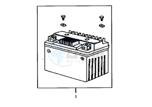 RED DEVIL - 50 cc drawing BATTERY