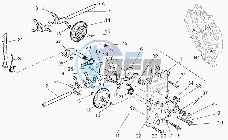 Gear box selector