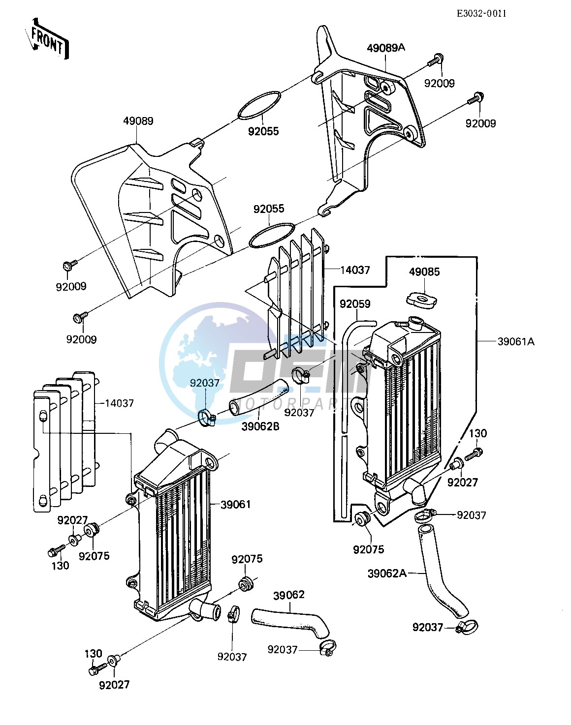 RADIATORS -- 84 KX250-C2- -