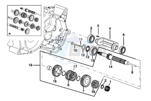 RS 50 drawing Main shaft 6 speed