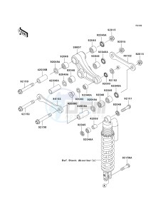 KX 85 A [KX85 MONSTER ENERGY] (A6F - A9FA) A6F drawing REAR SUSPENSION