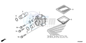 TRX420TM1E TRX420 Europe Direct - (ED) drawing OIL PUMP (TRX420FE1/FM1/FM2/TE1/TM1)