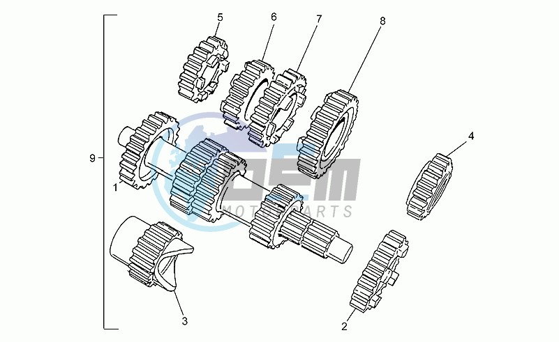 Straight tooth gear variants