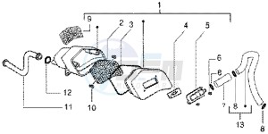 Runner 50 Poggiali drawing Secondairy air box