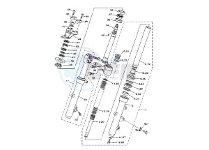 YP MAJESTY 400 drawing FRONT FORK