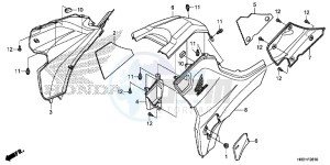 TRX420FE1H Europe Direct - (ED) drawing SIDE COVER/TANK COVER