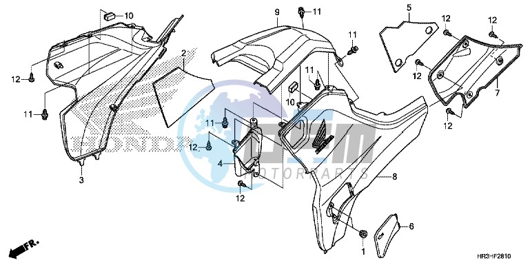 SIDE COVER/TANK COVER