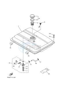 EF4000FW 251 (7C43) drawing FUEL TANK