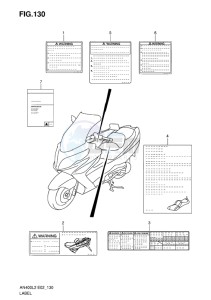 AN400 BURGMAN EU-UK drawing LABEL