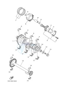 MT09 MT-09 STREET RALLY 900 (1RCW 1RCX) drawing CRANKSHAFT & PISTON