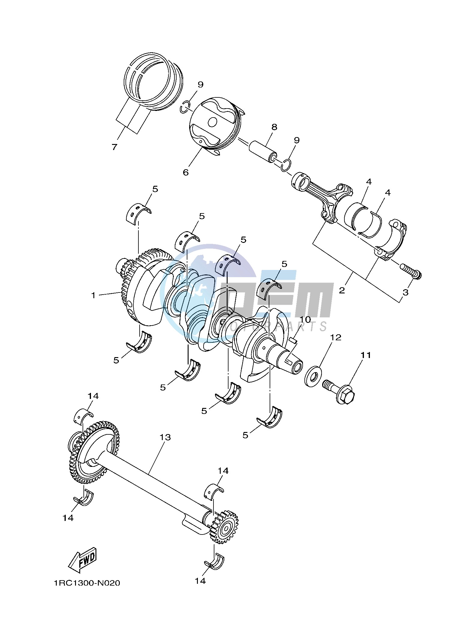 CRANKSHAFT & PISTON