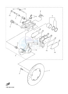 YZF-R1 YZF-R1M 998 R1 (2SG5 2SG6) drawing REAR BRAKE CALIPER