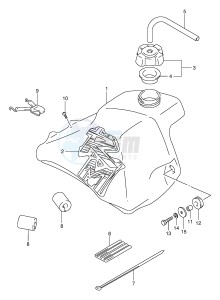 RM80 (E24) drawing FUEL TANK (MODEL T)