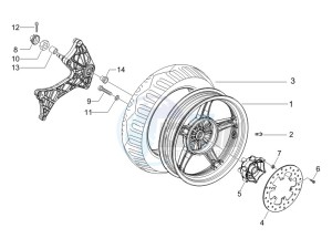 Runner 200 VXR 4t e3 (UK) UK drawing Rear Wheel