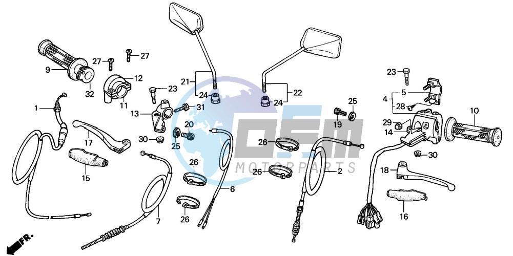 HANDLE LEVER/SWITCH/CABLE (2)