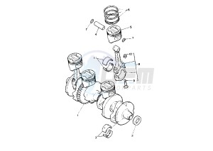 XJR 1200 drawing CRANKSHAFT PISTON