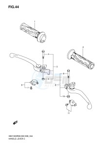 GSX1300R (E3-E28) Hayabusa drawing HANDLE LEVER