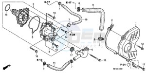 CBR600RR9 UK - (E / MK) drawing WATER PUMP