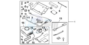 CBR1000RR9 Korea - (KO / HRC MME) drawing KIT ALARM SYSTEM